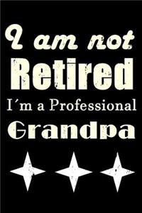 I Am Not Retired I Am a Professional Grandpa