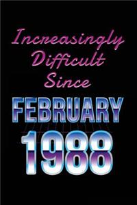 Increasingly Difficult Since February 1988