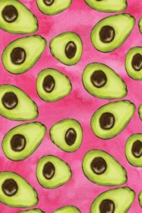 Avocados Composition Notebook On Pink Background