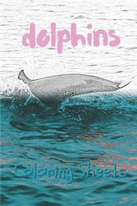 Dolphins Coloring Sheets