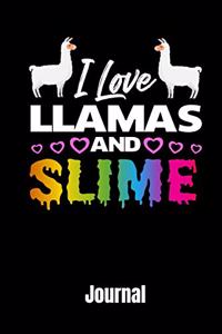 I Love Llamas and Slime Journal
