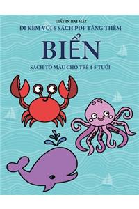 Sách tô màu cho trẻ 4-5 tuổi (Biển)