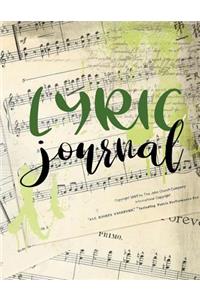 Lyric Journal: Lined Songwriting Notebooks