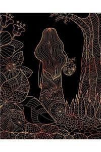 Journal Notebook Girl In The Woods 3