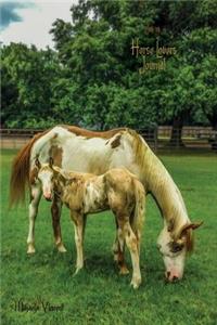 Horse Lovers Journal for writing drawing (blank, unlined, unruled light paper, medium size diary for journaling, sketching, notebook to write & draw in for women, girls, mother, boys, men, teens, tweens, middle school, MV good books horses best sel