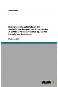 Die Sonatenhauptsatzform. Eine Analyse des 1. Satzes der 3. Sinfonie Eroica Es-Dur op. 55 von Ludwig van Beethoven