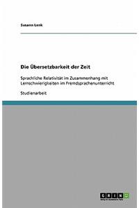 Die Übersetzbarkeit der Zeit