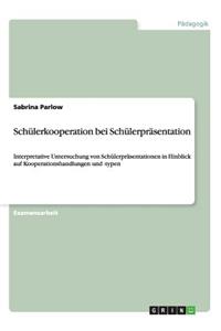 Schülerkooperation bei Schülerpräsentation