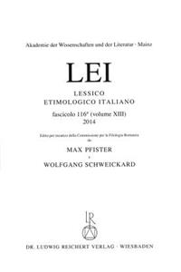 Lessico Etimologico Italiano Lfg. 116