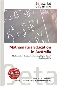 Mathematics Education in Australia