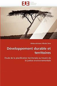 D?veloppement Durable Et Territoires