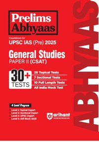 Arihant Prelims Abhyaas General Studies Paper II 30+ Tests for UPSC IAS (PRE) For Exam 2025