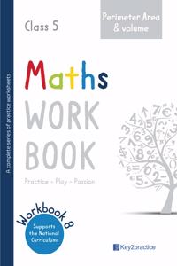 Key2practice Class 5 Maths Workbook | Topic - Perimeter, Area and Volume | 27 Practice Worksheets with Answers | Designed by IITians