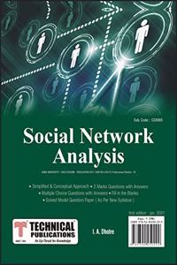 Social Network Analysis for BE Anna University R17 CBCS (VIII-CSE/IT/Prof. Elec.-IV- CS8085)