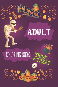 Halloween Adult Coloring Book