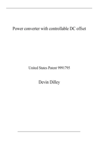 Power converter with controllable DC offset