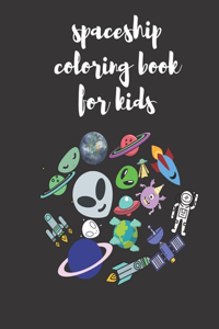 spaceship coloring book for kids