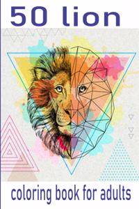 50 lion coloring book for adults