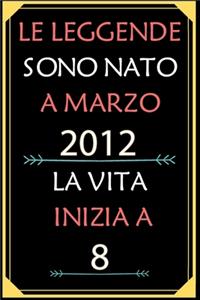 Le Leggende Sono Nato A Marzo 2012 La Vita Inizia A 8