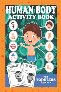 Human Body Activity Book For Toddlers 3-6