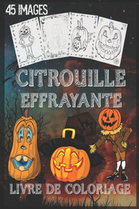 livre de coloriage de citrouille effrayante