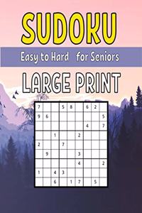 Easy to Hard Large Print Sudoku for Seniors