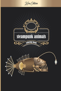 Steampunk Animals Coloring Book