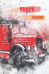 Truck Coloring Book