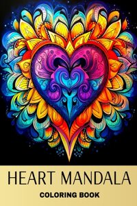 Heart Mandala Coloring Book