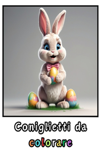 Libretto per bambini. Coloriamo i coniglietti