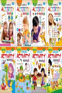 Mini Activity Books | Pack Of 8 Books | Mini Simple Activity 1-4 And Mini Smart Activity 1-4