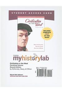 MyLab History with Pearson eText -- Standalone Access Card -- for Civilization in the West, Combined Volume