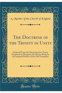 The Doctrine of the Trinity in Unity: Deduced from the Discriminative Terms Employed to Designate the Divine Being by the Inspired Writers of the Old Testament (Classic Reprint)