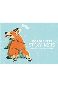 Corgi Butts Sticky Notes