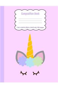 Composition Notebook 7.44 x 9.69 in (18.9 x 24.61 cm), 100 pages