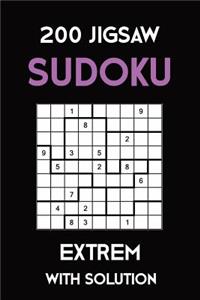200 Jigsaw Sudoku Extrem With Solution