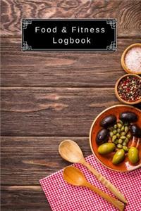 Food & Fitness Logbook Health Tracking & Diet Journal Log Calories, Nutrition, Physical Activity, Weight Goals Diary