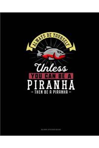 Always Be Yourself Unless You Can Be A Piranha Then Be A Piranha