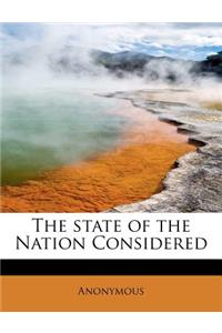 The State of the Nation Considered