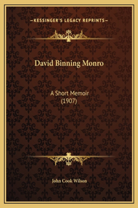 David Binning Monro