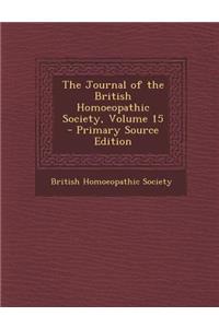 Journal of the British Homoeopathic Society, Volume 15