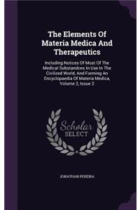 The Elements of Materia Medica and Therapeutics