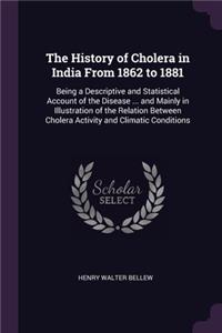 History of Cholera in India From 1862 to 1881