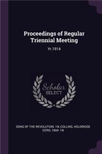 Proceedings of Regular Triennial Meeting