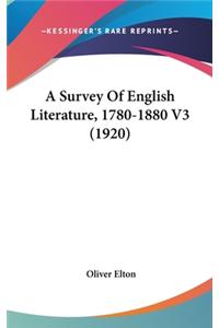 A Survey of English Literature, 1780-1880 V3 (1920)