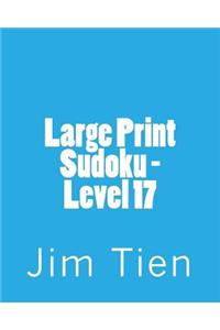 Large Print Sudoku - Level 17