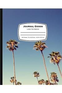 Journal Goods Lined Notebook