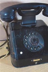 Old Black Retro Phone Journal