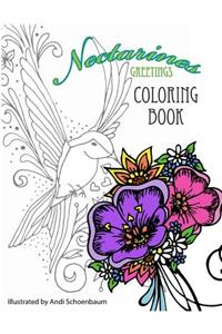 Nectarines Greetings Coloring Book for All Ages