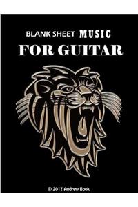 Blank Sheet Music For Guitar